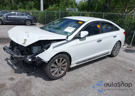 2016 Hyundai Sonata Sport z USA, uszkodzony, nr VIN 5NPE34AF2GH345518